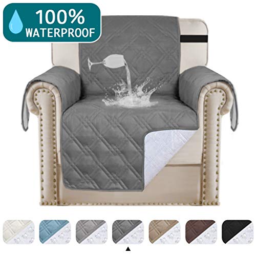 Product Cover Turquoize Waterproof Sofa Slipcover Chair Protector Cover for Living Room Non-Slip Couch Covers for Dogs Pet Quilted Furniture Covers Machine Washable Protects from Kids, Dogs, Cats (Chair 21