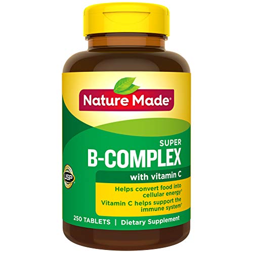 Product Cover Nature Made Super B-Complex Tablets with Vitamin C, 250 Count for Metabolic Health† (Packaging May Vary)