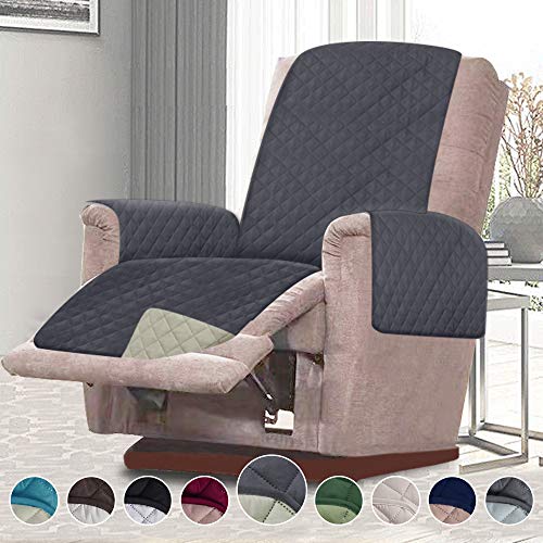 Product Cover RHF Reversible Oversized Recliner Cover&Oversized Recliner Chair Covers,Slipcovers for Recliner, Oversized Chair Covers,Pet Cover for Recliner,Machine Washable (XRecliner: Grey/Beige)