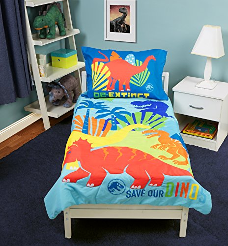 Product Cover Jurassic World Save Our Dinos 4 Piece Toddler Bed Set, Blue