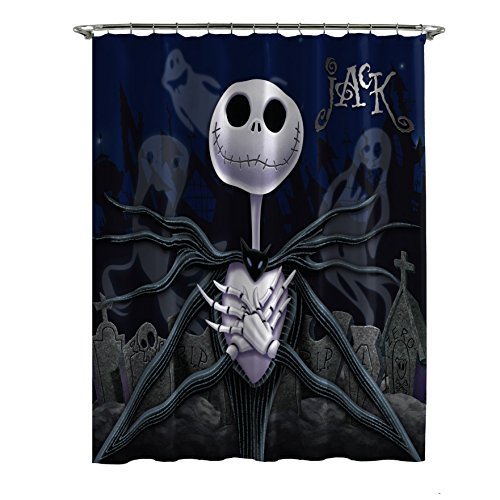 Product Cover Jay Franco Disney Nightmare Before Christmas Moonlight Madness Shower Curtain