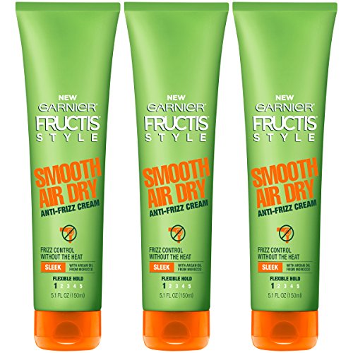 Product Cover Garnier Hair Care Fructis Style Smooth Air Dry Anti-Frizz Cream, 3 Count