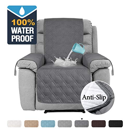Product Cover H.VERSAILTEX 100% Waterproof Recliner Cover for Living Room Recliner Covers for Dogs Quilted Furniture Protector for Leather Sofa, Slip Resistant Recliner Slipcover for Pets (Recliner 22