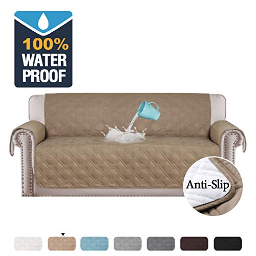 Product Cover H.VERSAILTEX 100% Waterproof Couch Covers for Sofa Slip Resistant Couch Protectors Sofa Covers for Living Room Furniture Protector for Dogs Protect from Pets, Spills, Wear and Tear (Sofa 68