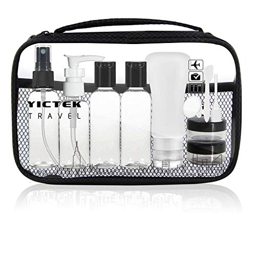Product Cover Travel Bottles Containers,Travel Size Toiletries TSA Approved Travel Accessories Tubes Kit with Clear Quart Toiletry Bag for Liquids, Carry-On Luggage Set for Women/Men