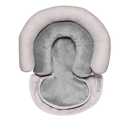Product Cover JJ Cole - Head Support, Newborn Head and Neck Support for Car Seat and Stroller, Designed to Adjust with Age, Grey Herringbone, Birth and Up