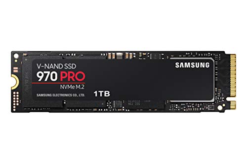 Product Cover Samsung 970 PRO SSD 1TB - M.2 NVMe Interface Internal Solid State Drive with V-NAND Technology (MZ-V7P1T0BW), Black/Red