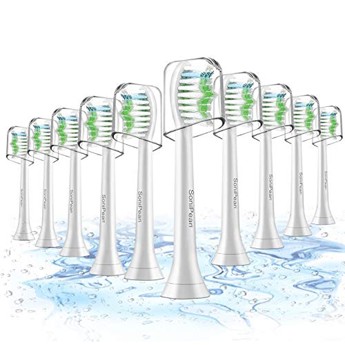 Product Cover Toothbrush Heads, 10 Pack Sonicare Replacement Brush Heads For Philips Sonicare DiamondClean,FlexCare,HealthyWhite, EasyClean, Essence+