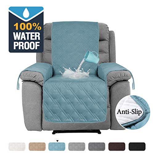 Product Cover H.VERSAILTEX 100% Waterproof Recliner Chair Covers for Leather Anti Slip Furniture Protector, Furniture Protectors for Recliners Protect from Dogs/Cats, Spills (Recliner 22