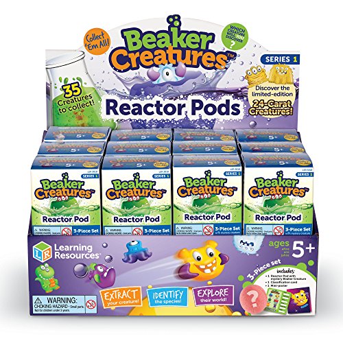 Product Cover Learning Resources Beaker Creatures Reactor Pod, 24 Pack Pods, Science Alien Collectibles, Assorted Colors, Ages 5+