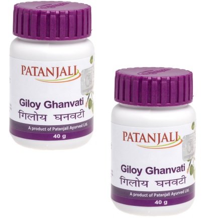 Product Cover Patanjali Giloy Ghan Vati 80 Tablets x 2 Packs
