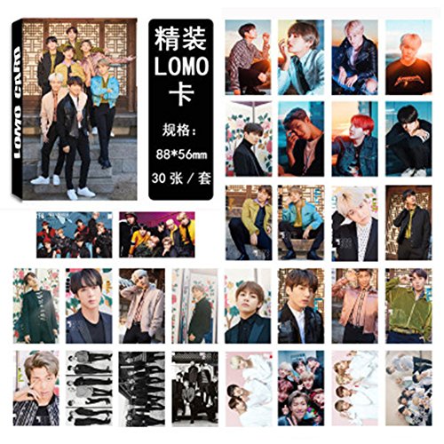 Product Cover NUOFENG Kpop BTS Bangtan Boys [Love Yourself 承 'HER' ] Photo Postcard Lomo Cards Set Gift for A.R.M.Y (H09)