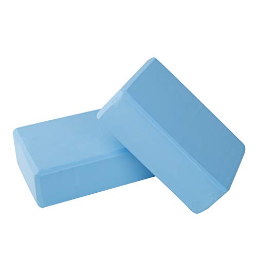 Product Cover Futurekart Yoga Brick Block EVA Foam Block to Support and Deepen Poses, Improve Strength and Aid Balance and Flexibility 2 in 1 Set (Blue)