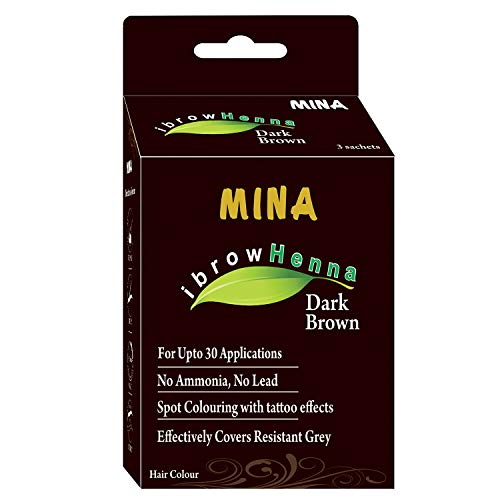 Product Cover Mina Eyebrow Henna Dark Brown Regular Pack & Tinting Kit For Brow Dye