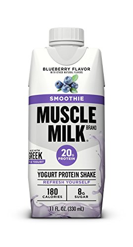 Product Cover Muscle Milk Smoothie Protein Yogurt Shake, Blueberry, 20g Protein, 11 fl FL OZ, 12 Count