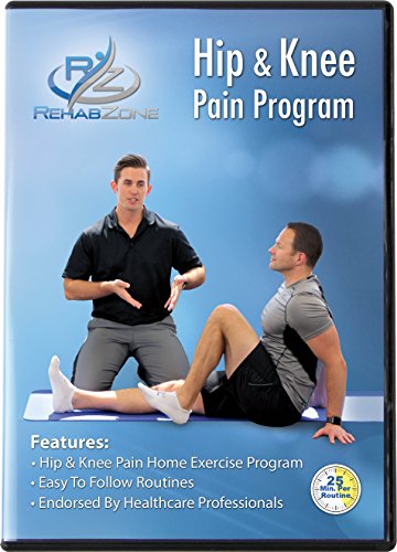 Product Cover RehabZone Hip and Knee Pain Program: Physician Endorsed Home Exercise DVD Program Created for Those Seeking to Reduce Hip or Knee Pain