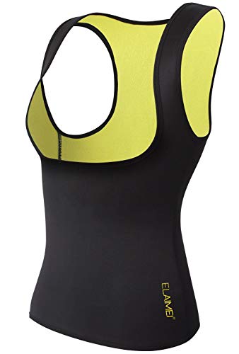 Product Cover Women Hot Sweat Body Shaper Slimming Neoprene Shirt Vest Thermo Yoga Sauna Fat Burner Waist Shaper Trainer Cincher (L=6-8)