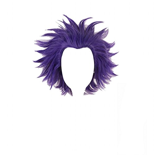 Product Cover Ani·Lnc Anime Cosplay Wig Short Purple Hair Synthetic Wigs with free Cap