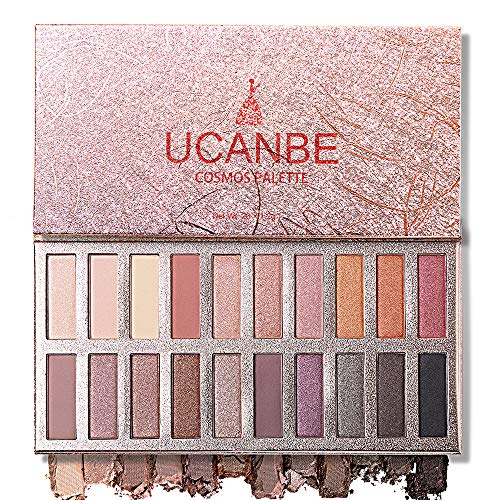 Product Cover Ucanbe Pro Eyeshadow Palette Makeup, Highly Pigmented Matte Shimmer Neutral Smoky Nudes Warm Eye shadows Cosmetic (Naked)