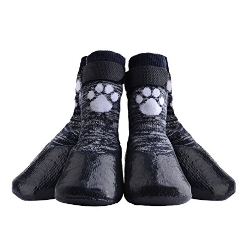 Product Cover KOOLTAIL Dog Socks Anti Slip with Straps Traction Control Waterproof Paw Protector, S