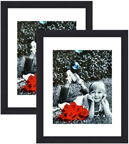 Product Cover 11x14 Inch Picture Frame Black (2-pack) - HIGH DEFINITION GLASS FRONT COVER - Displays 11 by 14