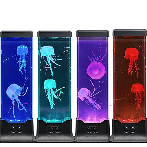 Product Cover Gifts for Kids Men Women Dad Mom Electric Jellyfish Night Light Home Office Room Desk Decor Lamp for Christmas Thanks Giving Holiday Birthday