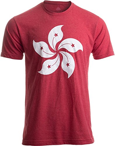 Product Cover Hong Kong Flag | Bauhinia Orchid Flower HK China Poster Art Kowloon Asia T-Shirt