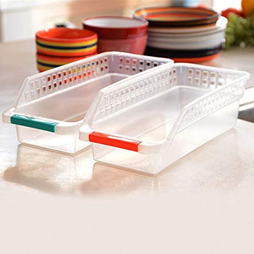 Product Cover INOVERA (LABEL) Plastic Fridge Space Saver Food Storage Organizer Basket Rack, Multi-Color (Set-2)