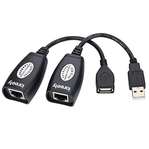 Product Cover USB Extender - USB 2.0 to RJ45 LAN Extension Adapter Over Cat5/Cat5e /Cat6 Cable