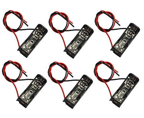 Product Cover LAMPVPATH (Pack of 6) A23 Battery Holder, 12V Battery Holder, 23A Battery Holder, 12V Battery Case with Leads Wires