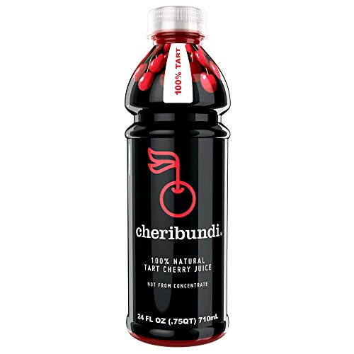 Product Cover Cheribundi 100% Tart Cherry Juice - 60 Tart Cherries and 100 Calories per 8 oz. Serving, One Ingredient, All of the Benefits, Reduce Soreness, Recover Faster, Boost Immunity and Improve Sleep, 8 Pack