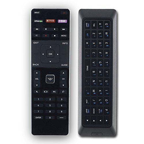 Product Cover XRT500 Replacement Remote Control for VIZIO Smart TV with QWERTY Keyboard - with Amazon, Netflix and M-Go Buttons