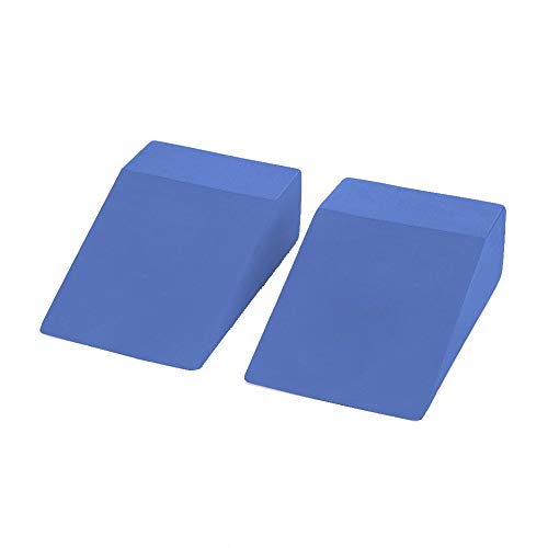 Product Cover Yoga Foam Wedge Blocks (Pair) Soft Wrist Wedge, Supportive Foot Exercise Accessories, Balance, Strength, Stretch, Pilate, Fitness, Squat, Pushup, Plank, EVA Riser Block