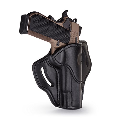 Product Cover 1791 GUNLEATHER 1911 Holster, Right Hand OWB Leather Gun Holster for Belts fits All 1911 Models with 4