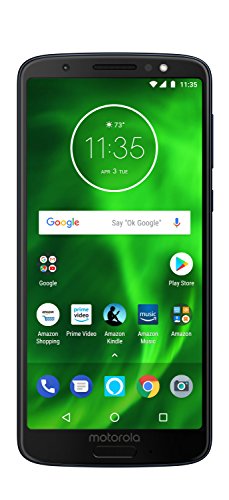 Product Cover Moto G6 with Alexa Hands-Free - 64 GB - Unlocked (AT&T/Sprint/T-Mobile/Verizon) - Deep Indigo - Prime Exclusive Phone