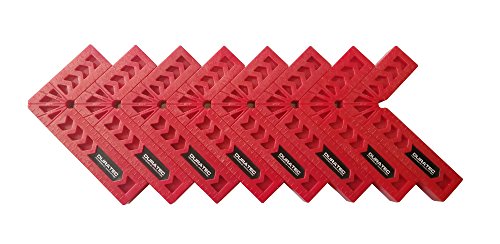Product Cover Duratec Positioning Squares, Woodworking Tool, Clamping 90 Degree Angles for Picture Frames, Boxes, Cabinets or Drawers (Set of 8, 3 Inch)