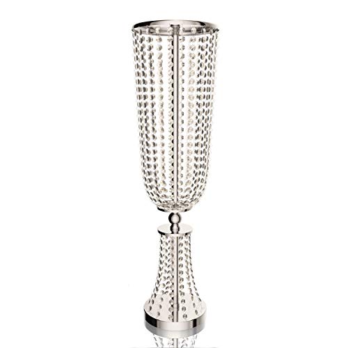 Product Cover Silver Wedding Centerpieces & Wedding Decorations for Reception | Centerpieces for Dining Room Table, Living Room Decor & Kitchen Decor | Silver Vase for Wedding Decor & Centerpieces for Wedding Table