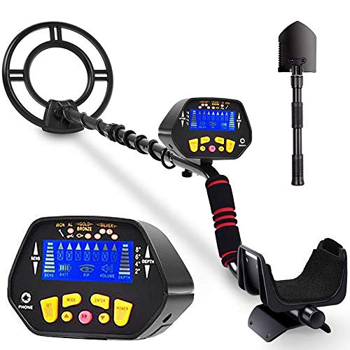 Product Cover RM RICOMAX Metal Detector for Adults & Kids - High-Accuracy Metal Detector Waterproof LCD Display [Pinpoint Function & Discrimination Mode & Distinctive Audio Prompt] 10 Inch Waterproof Search Coil