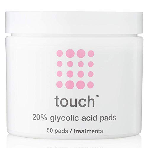 Product Cover 20% Glycolic Acid Pads Exfoliating And Resurfacing AHA Peel Face Wipes - Great for Anti-Aging, Dullness, Pores, Acne Scars, Fine Wrinkles, Uneven Skin Tone & Texture, Hyperpigmentation, 50 Count