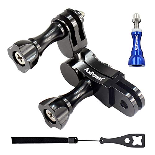 Product Cover AxPower 360 Degree Swivel Arm for GoPro 3 4 5 6 7 8 Aluminum Alloy Rotary Ball Adapter Pivot Mount Extension Accessories for Campark ACT76 AKASO EK7000 Apeman Sport Camera