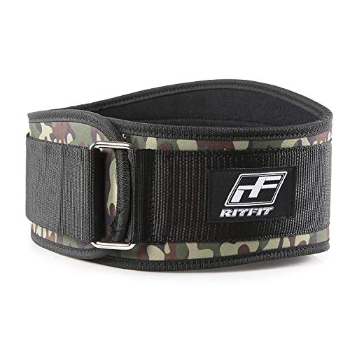 Product Cover RitFit Weight Lifting Belt - Great for Squats, Crossfit, Lunges, Deadlift, Thrusters - Men and Women - 6 Inch Black (Camouflage, M(30-36''))
