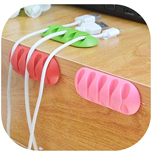 Product Cover USB Charger Cell Phone Mouse Cord Holder, Feishe Cable Clips Cord Management System Desktop Cable Organizer Computer, Electrical, Charging or Mouse Cord Holder (1PCS)