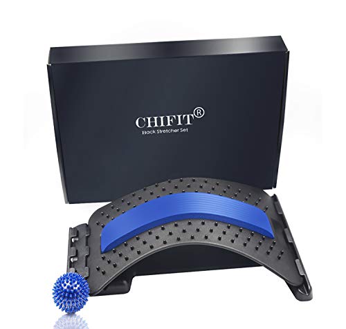 Product Cover ChiFit Back Pain Relief - Acupressure Back Stretcher and Massage Ball Set - Comes with a ChiFit Gift Packing Box for Storage and Travel