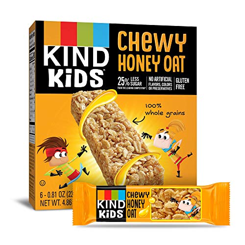 Product Cover KIND Kids Granola Chewy Bar, Honey Oats, 48 count (8 pack of 6 x 0.81 oz )