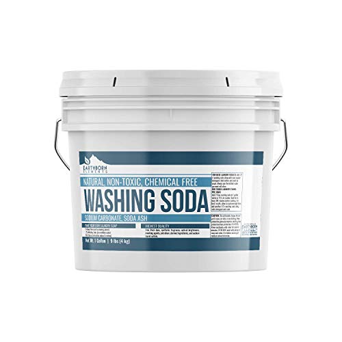 Product Cover All-Natural Washing Soda (1 Gallon (9 lbs)) by Earthborn Elements, Soda Ash, Sodium Carbonate, Laundry Booster, Non-Toxic, Hypoallergenic