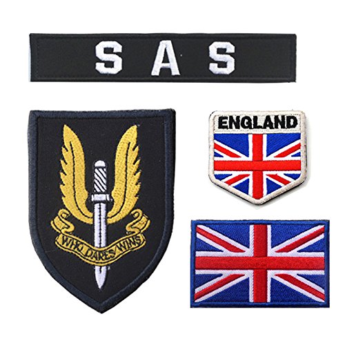Product Cover Oyster-Patch UK Army United Kingdom British Special Air Service SAS Tactical Patch Hook & Loop (Blue)