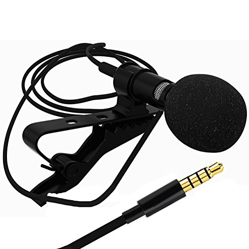 Product Cover Sami Mini Lavalier Lapel Mic Microphone for PC Computer, Laptop, Gaming,Sound Recording Compatible with All Smartphones and Tablets (3 Months Warranty)