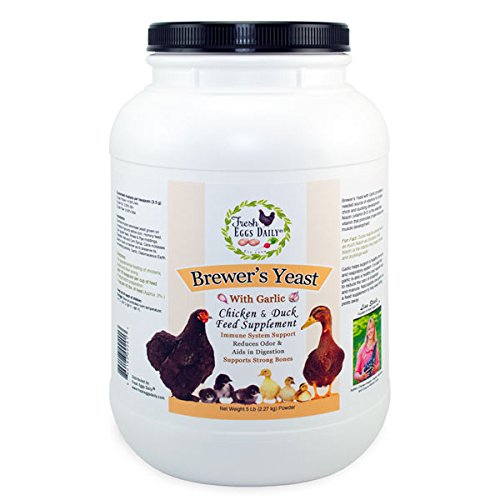 Product Cover Fresh Eggs Daily Brewer's Yeast with Garlic Powder Chicken & Duck Feed Supplement 5LB