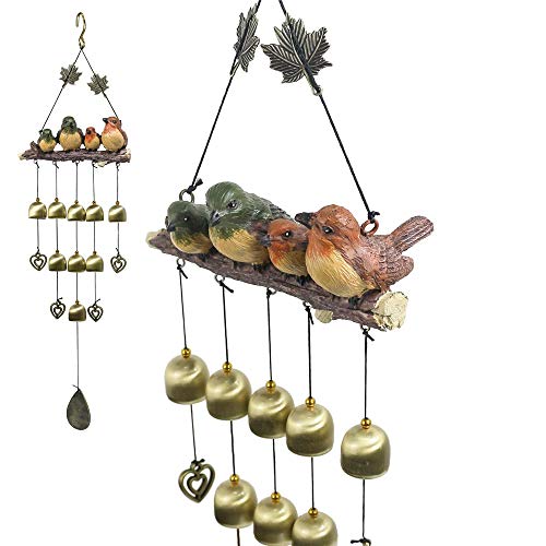 Product Cover Monsiter Wind Chimes with Birds Decoration Outdoor Garden and Home Decor
