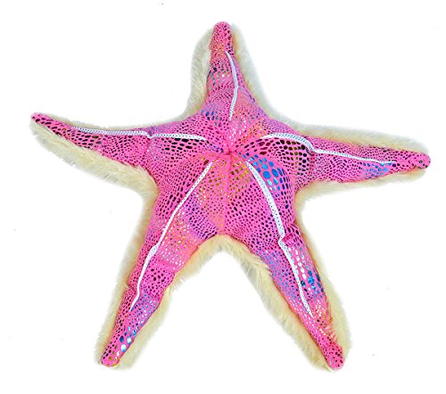 Product Cover Wild Republic Glitter Starfish Plush Stuffed Toy, Sea Animals, Gifts for Kids, Pink, 16